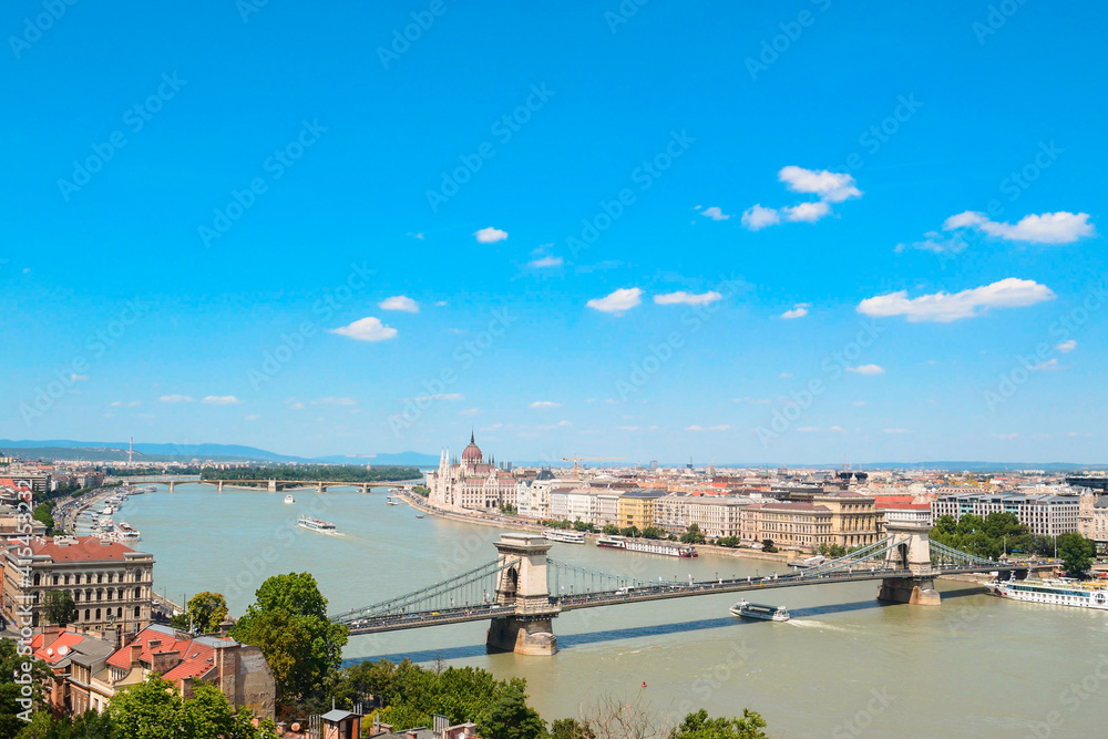 Budapest view from bridge