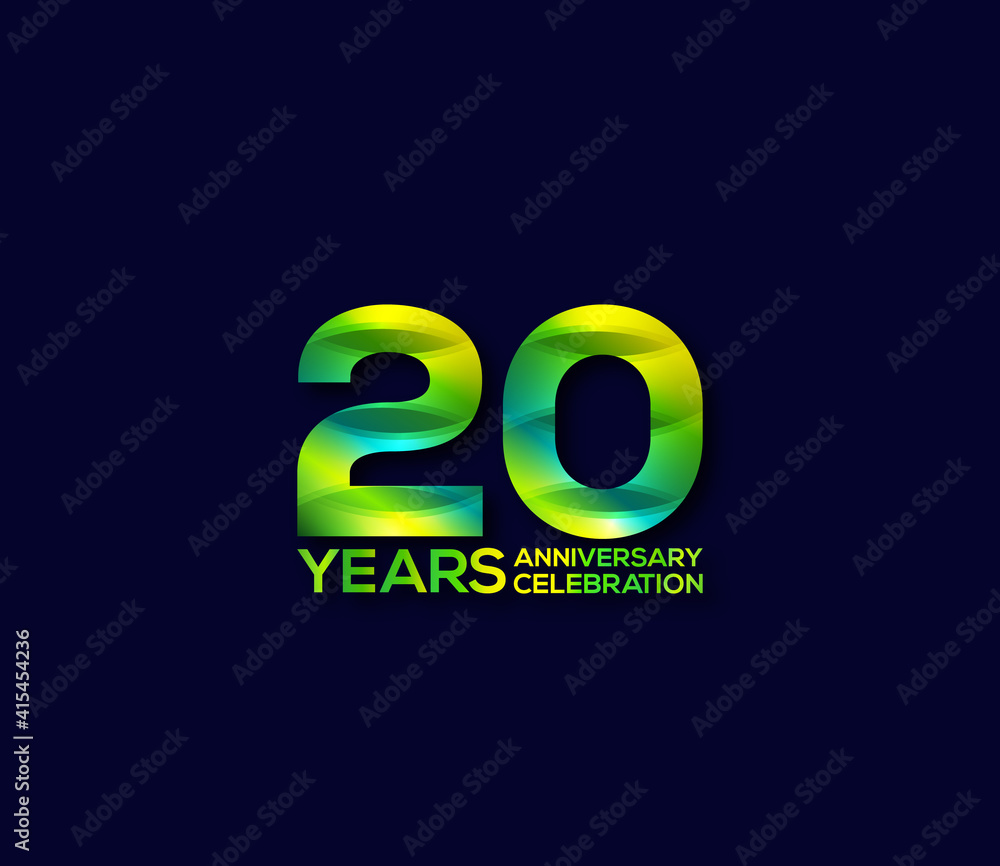 20 Year Anniversary Day background Concept 20 Year Anniversary Day background Concept