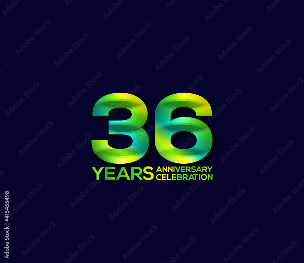 36 Year Anniversary Day background Concept 36 Year Anniversary Day background Concept