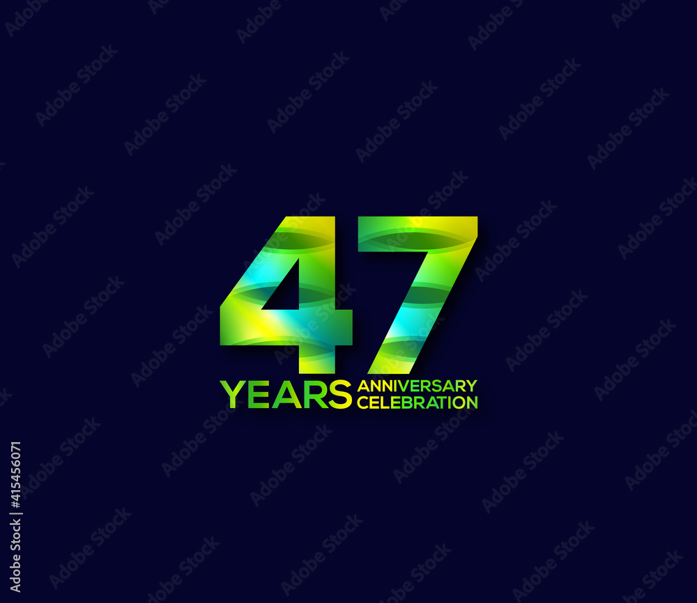 47 Year Anniversary Day background Concept 47 Year Anniversary Day background Concept