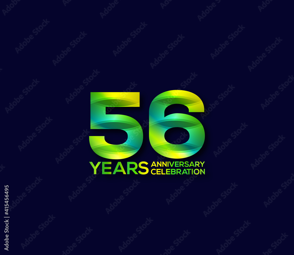 56 Year Anniversary Day background Concept 56 Year Anniversary Day background Concept