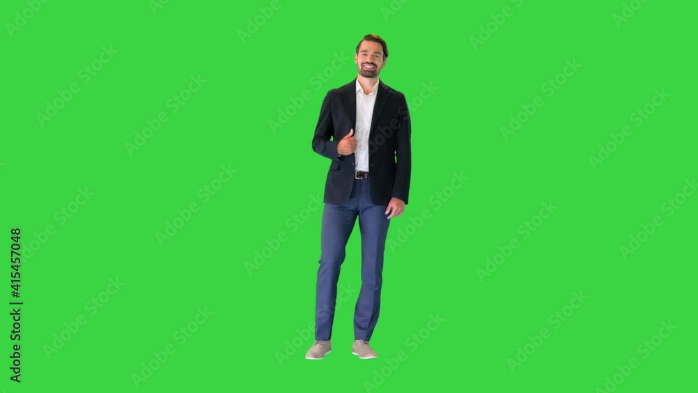 Handsome young business man happy smile on a Green Screen, Chroma Key. Handsome young business man happy smile on a Green Screen, Chroma Key.