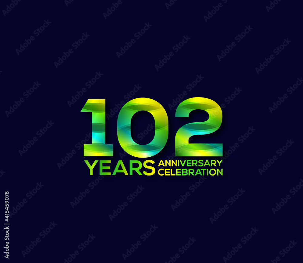 102 Year Anniversary Day background Concept 102 Year Anniversary Day background Concept