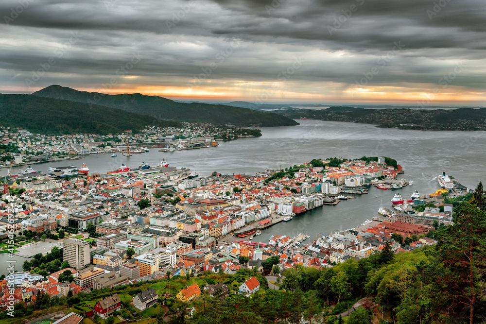 View on Bergen. Norway