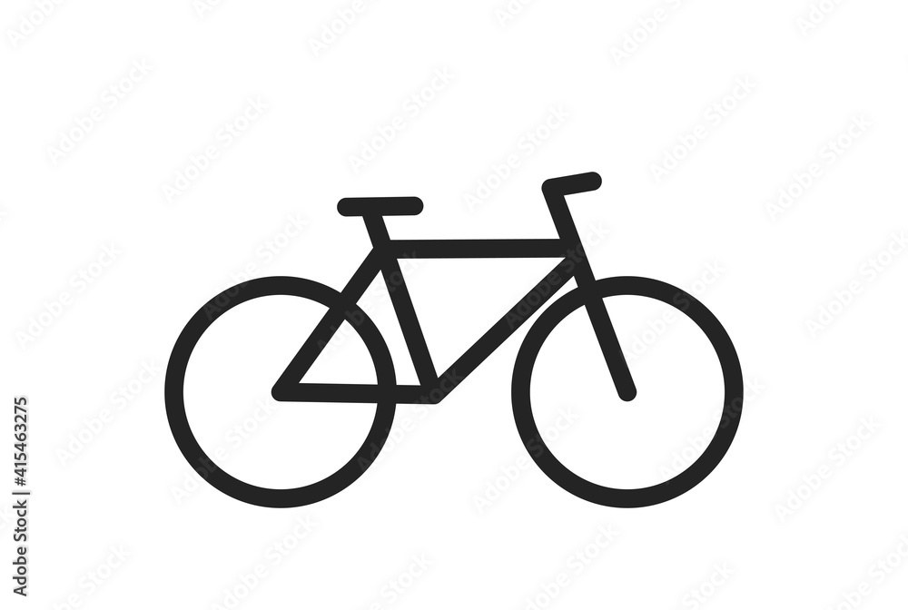 Obraz premium bicycle icon. eco friendly, environmental and eco transport symbol. isolated vector image