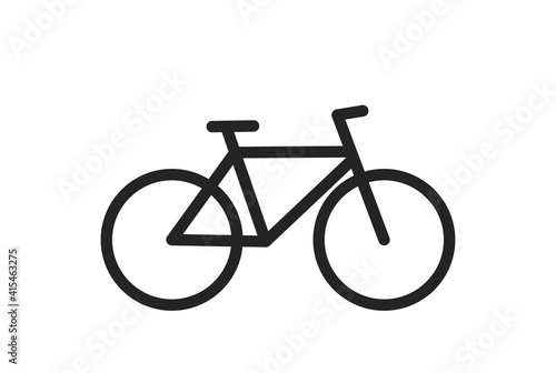 bicycle icon. eco friendly, environmental and eco transport symbol. isolated vector image