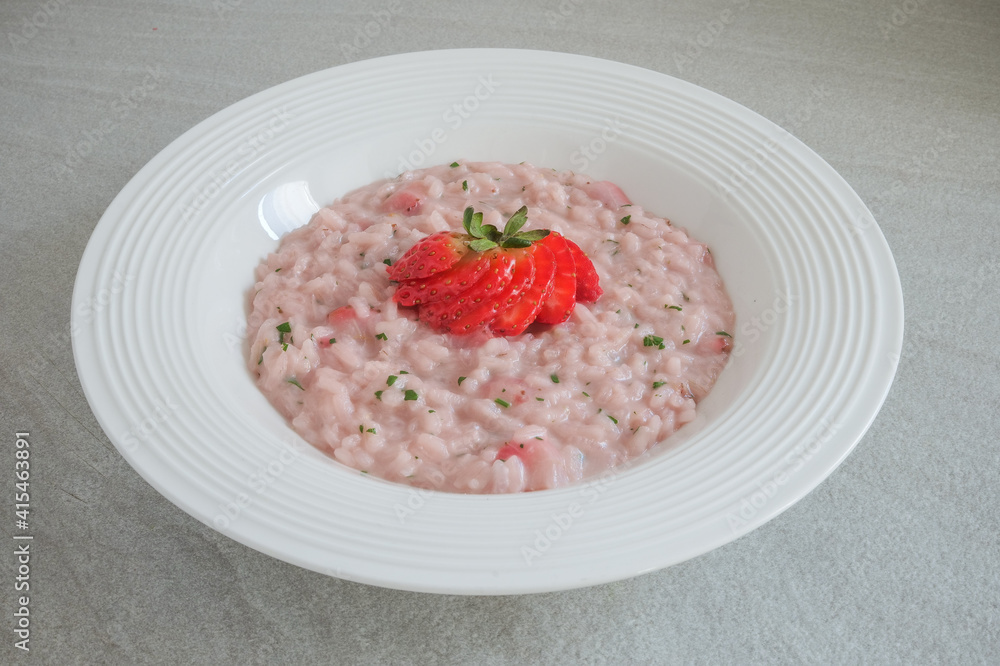 cheese with strawberries cheese with strawberries