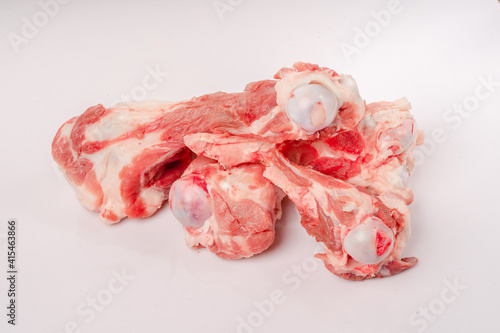 The main ingredients of Northeast pig-killing vegetables, fresh pork bones photo