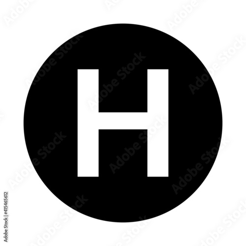 Hospital icon, medical symbol, pictogram