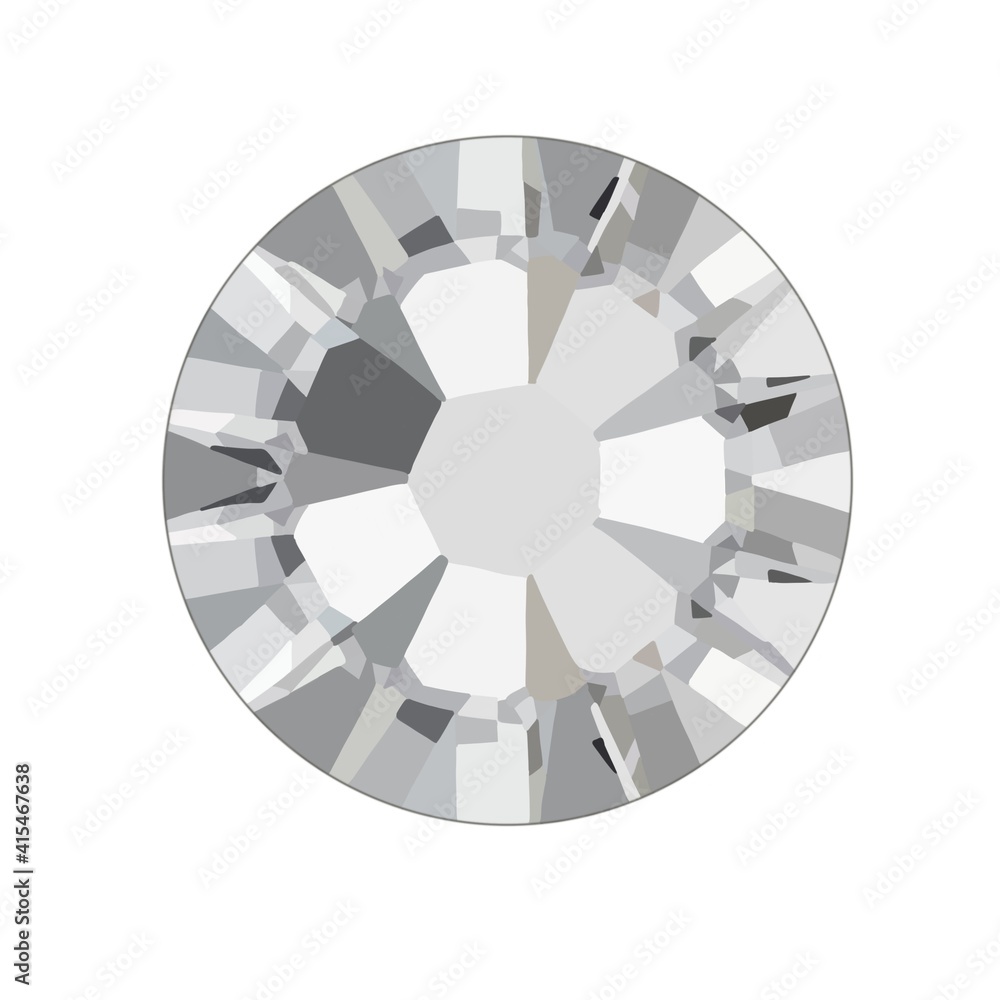 realistic rhinestone design isolated on white bakcround realistic rhinestone design isolated on white bakcround