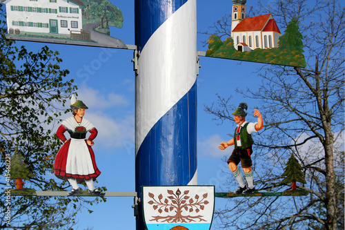 Maypole In Wildsteig, Bavaria photo