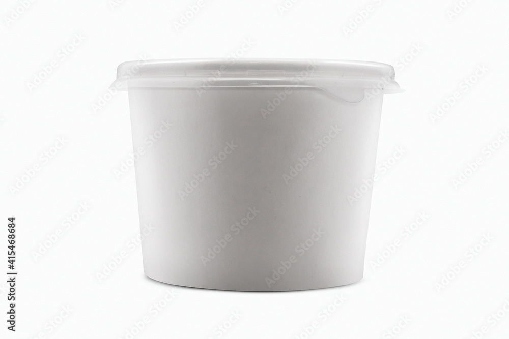 white craft Paper cup isolated on white background. Packaging template mock up collection. Image white craft Paper cup isolated on white background. Packaging template mock up collection. Image