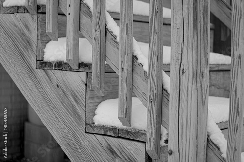 Snowy stairs