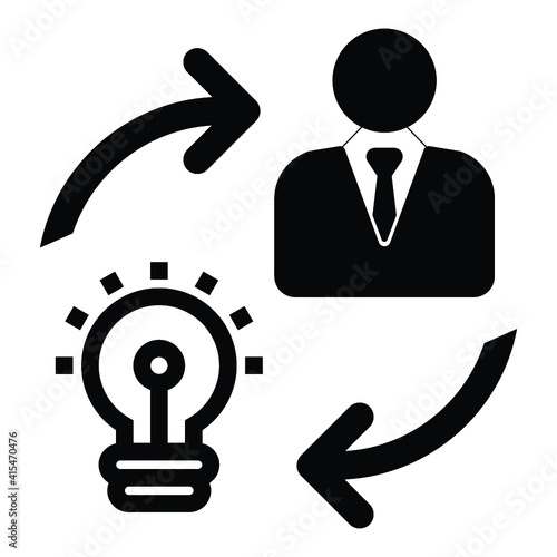 human head thinking a new idea