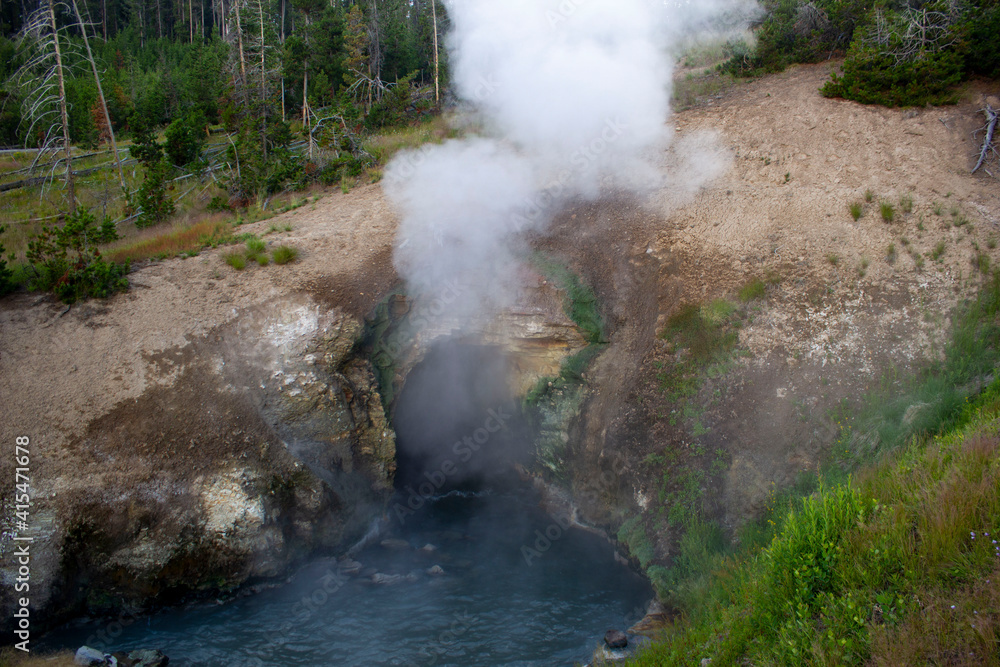 hot springs at a  national park