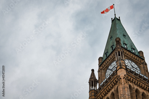 Top of the Peace Tower in Ottawa