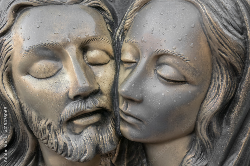 Bronze Statue of Jesus and Virgin Mary Bronze Statue of Jesus and Virgin Mary