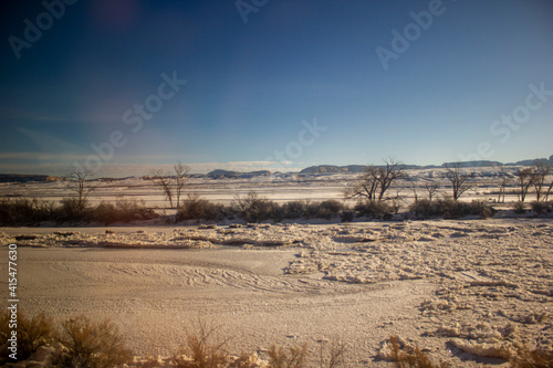 Obraz na płótnie landscape with snow w salonie