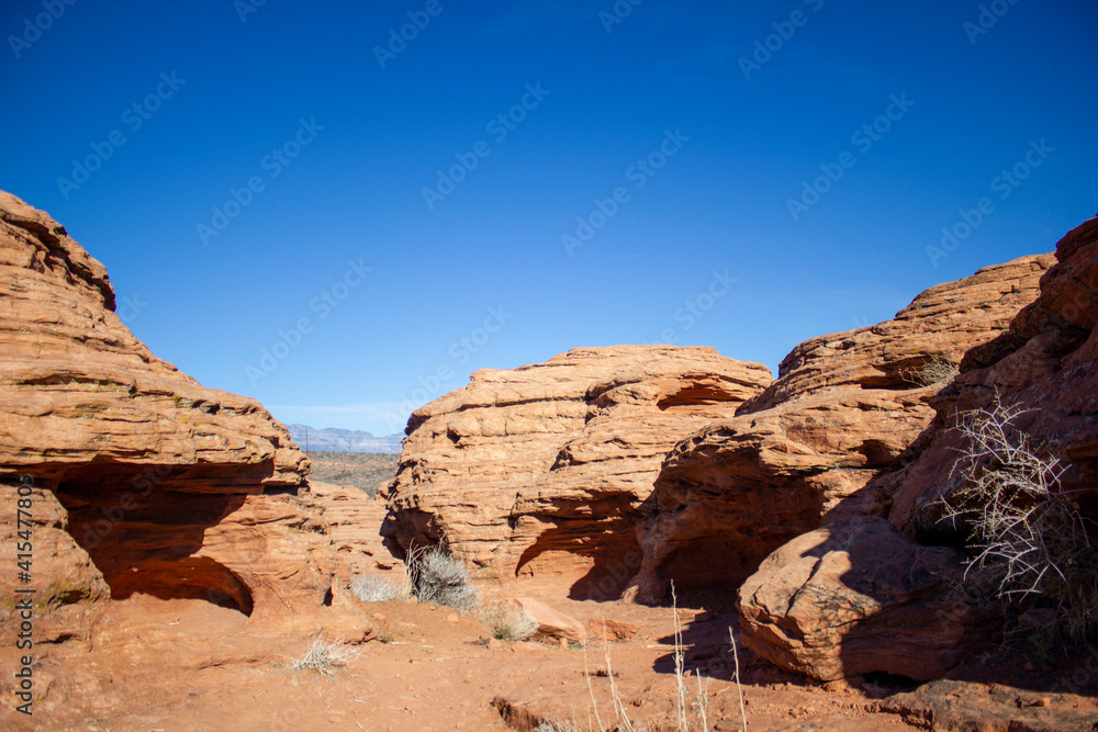 Fototapeta premium Red Rock Formation Near St. George, Utah
