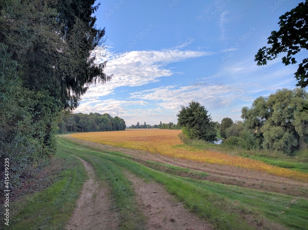 Summer in Burgundy's countryside, France - October 2016
