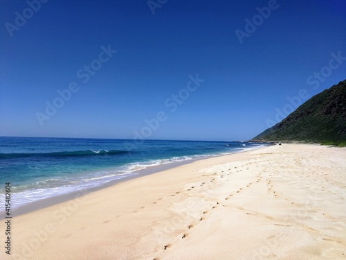 Keaau Beach  O ahu  Hawaii - January 2020