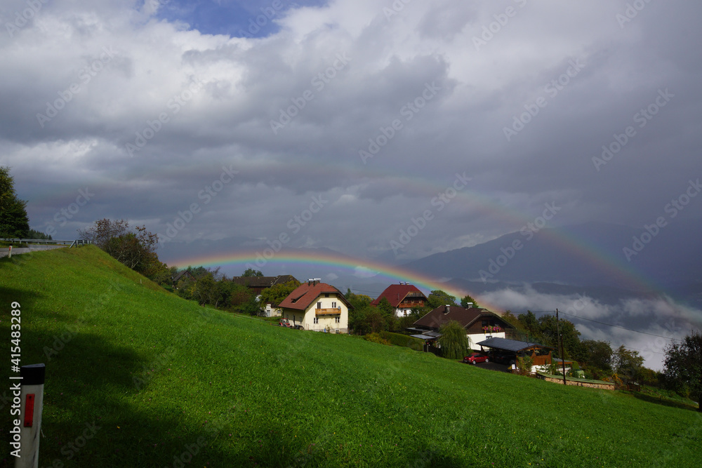 Obraz premium double rainbow