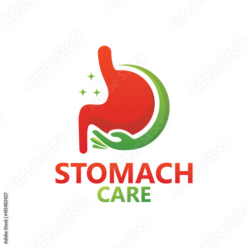 Stomach care logo template design