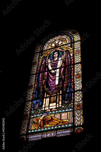 Stained glass window, Eglise Saint Pothin photo