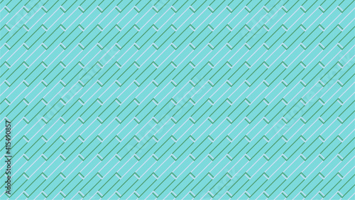 Patrón diagonal de rectángulos largos superpuestos con fondo de color cian