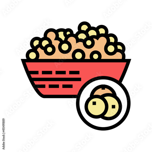 som groat color icon vector. som groat sign. isolated symbol illustration