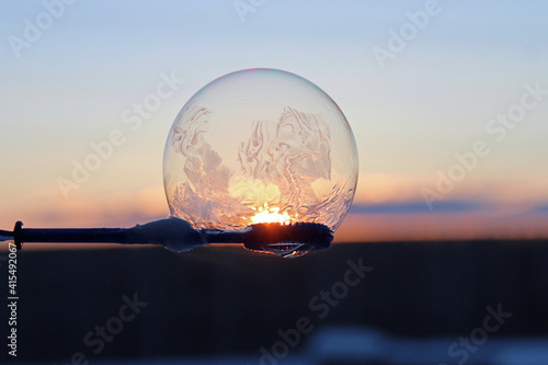 Beautiful Freezing Bubbles in Wisconsin