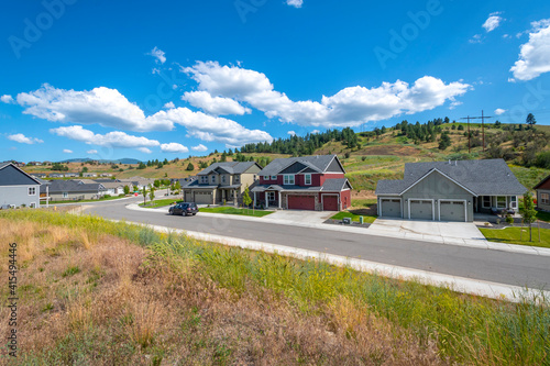Photo A hillside community of new homes in the growing city of Liberty Lake, Washingto
