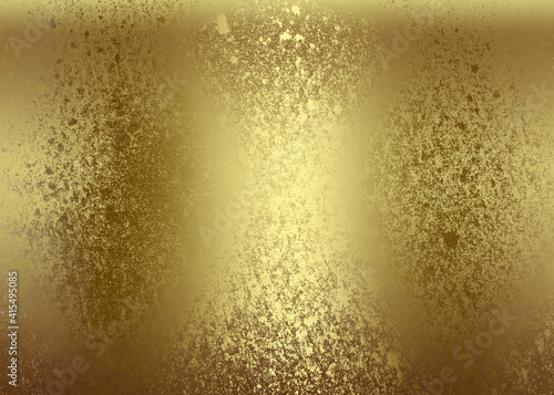 Golden abstract decorative paper texture background for artwork - Illustration