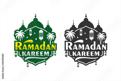 Ramadan kareem vector design premium