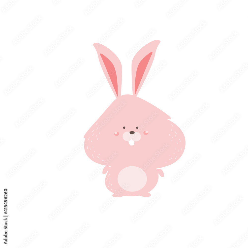 cute rabbit animal character design vector template illustration cute rabbit animal character design vector template illustration