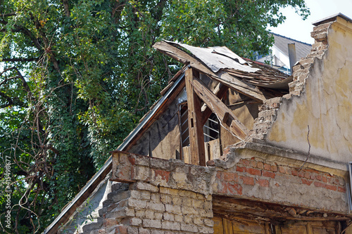 Earthquake house damage