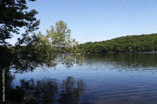Ramapo Lake view in Ramapo Mountain State Forest in Northern New Jersey photo