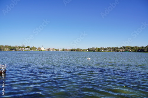 Spring of Lake Morton at city center of lakeland Florida 