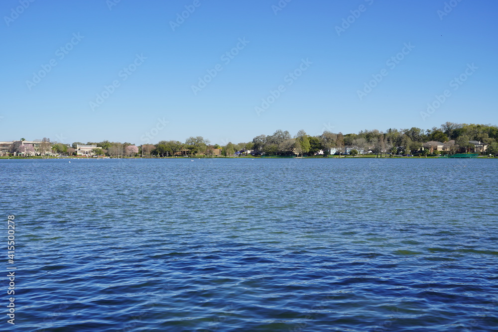 Lake Morton at city center of lakeland Florida	
