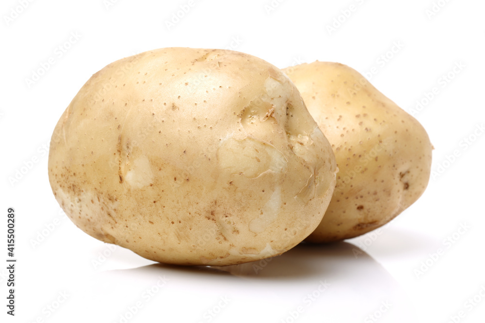 New potato isolated on white background New potato isolated on white background