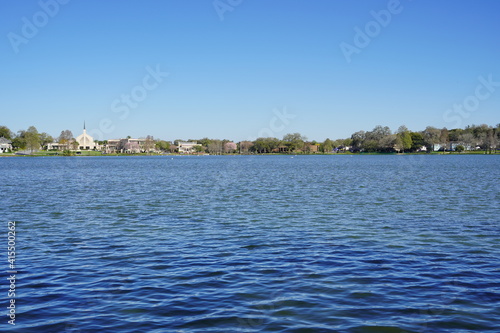 Spring of Lake Morton at city center of lakeland Florida