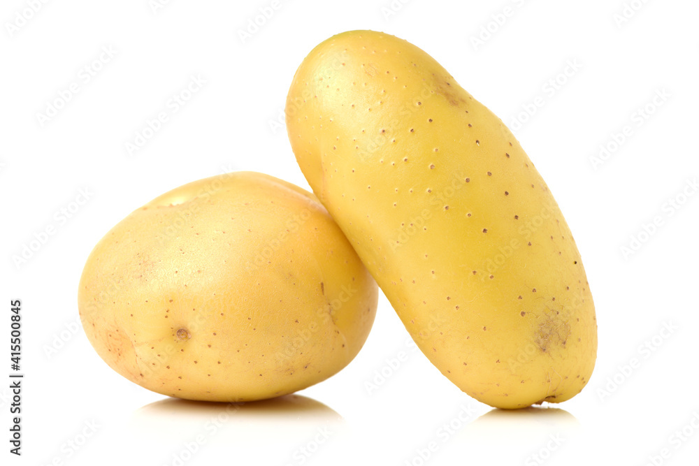 New potato isolated on white background New potato isolated on white background