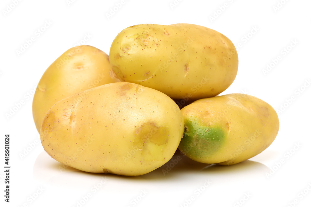 New potato isolated on white background New potato isolated on white background