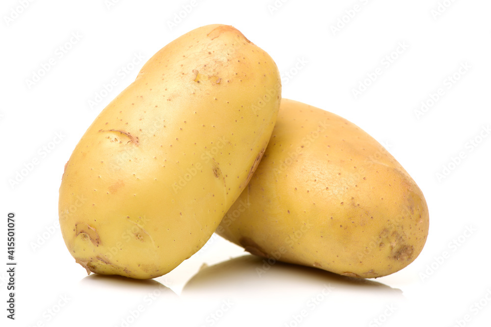 New potato isolated on white background New potato isolated on white background