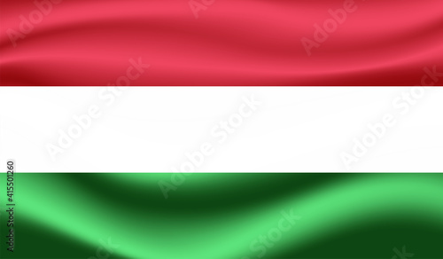 Hungary grunge  old  scratched style flag