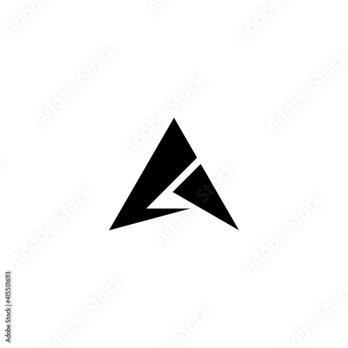 Logo Monogram Alphabet Initial letter A