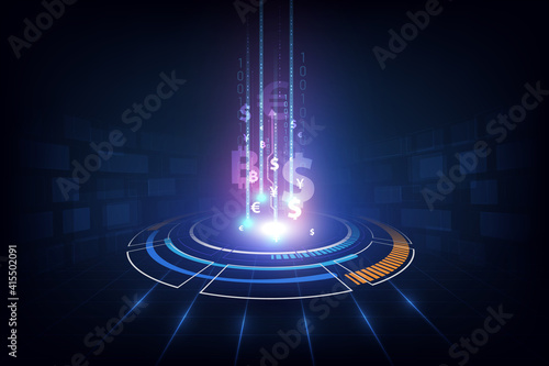 Money transfer. Global Currency. Stock Exchange. Stock vector illustration.