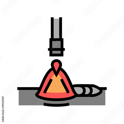 electroslag welding color icon vector. electroslag welding sign. isolated symbol illustration