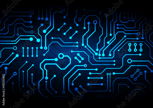 Circuit technology background with hi-tech digital data