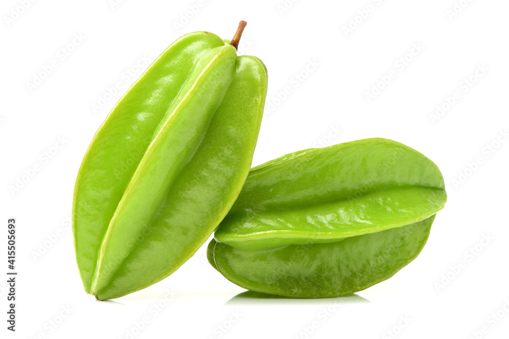 Carambole on a white background Carambole on a white background
